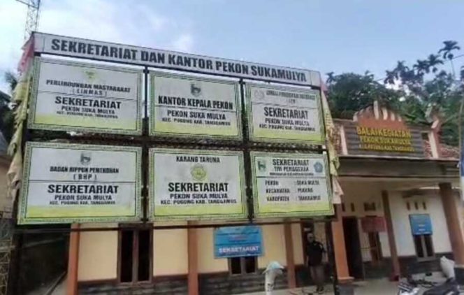 
 Kantor Pekon Sukamulya Kecamatan Pugung Kabupaten Tanggamus. (Dok : Zainal/FWK-KT)