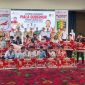 Penutupan Gelaran ESI Piala Gubernur Lampung saat Foto Bersama Para Peraih Juara, Senin 26 Juni 2023. (Eri/Media Prioritas).
