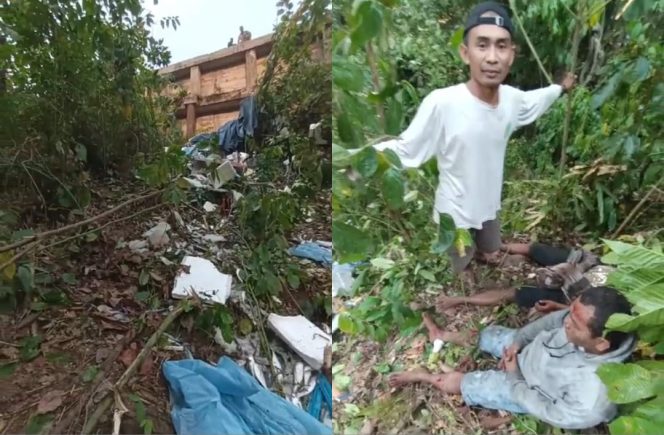 
 Kolase Foto Ikan Berserakan dan Awak Kendaraan Yang Mengalami Kecelakaan di Tanjakan Manula, Perbatasan Lampung - Bengkulu, Kamis 19 Oktober 2023, sore. (Dok : Tangkapan Layar Video).