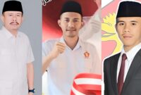 Kolase foto Zudarwansyah, Muhammad Naufal dan Alif Chandra, satu keluarga meraih suara tinggi Pemilu 2024, Caleg DPRD Tanggamus. Foto : Dok. Data Pemilu 2024.