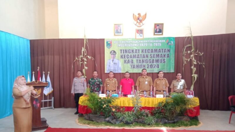 Pembukaan Musrenbang RKPD 2025, Kecamatan Semaka Kabupaten Tanggamus, Senin 5 Februari 2024. Foto : Diki/Media Prioritastv.com.