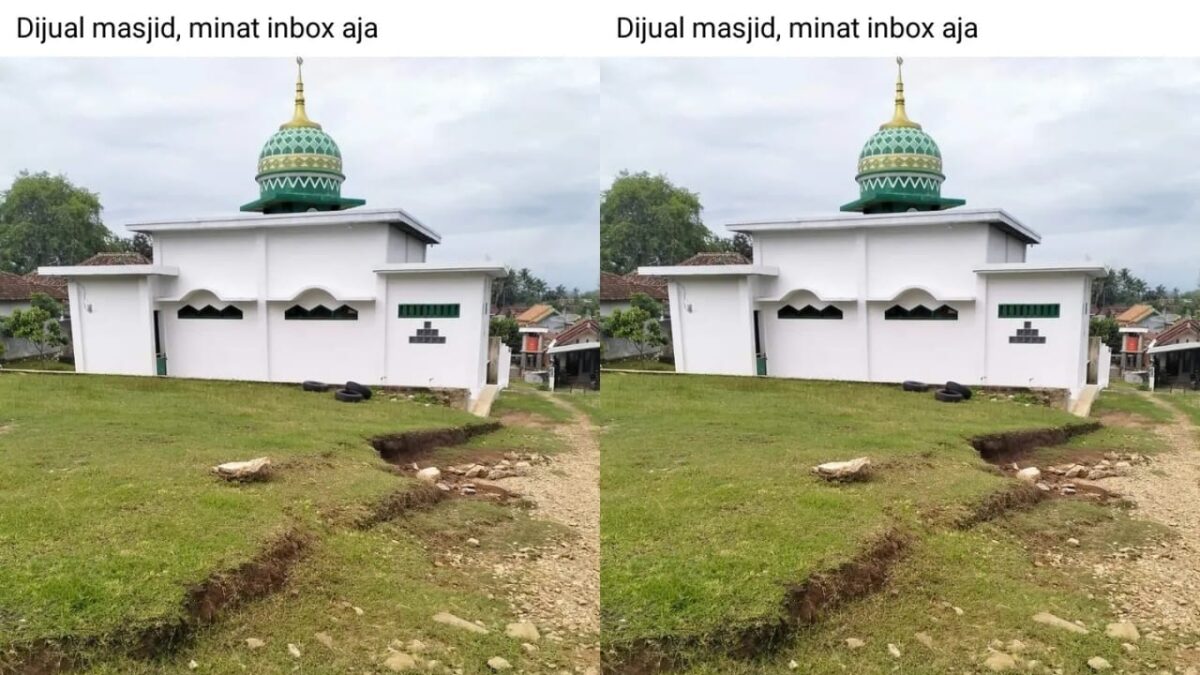 Promosi penjualan masjid oleh akun Arif Sultoni di grup Facebook Sukoharjo Pringsewu Communty , Selasa 6 Februari 2024, petang. Foto : Tangkapan Layar.