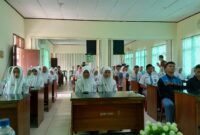 Para pelajar SMK Negeri 1 Liwa yang mengikuti kegiatan SPJI Menyapa Sekolah, Selasa, 6 Februari 2024. Foto : Kamto Winendra/Media Prioritastv.com.