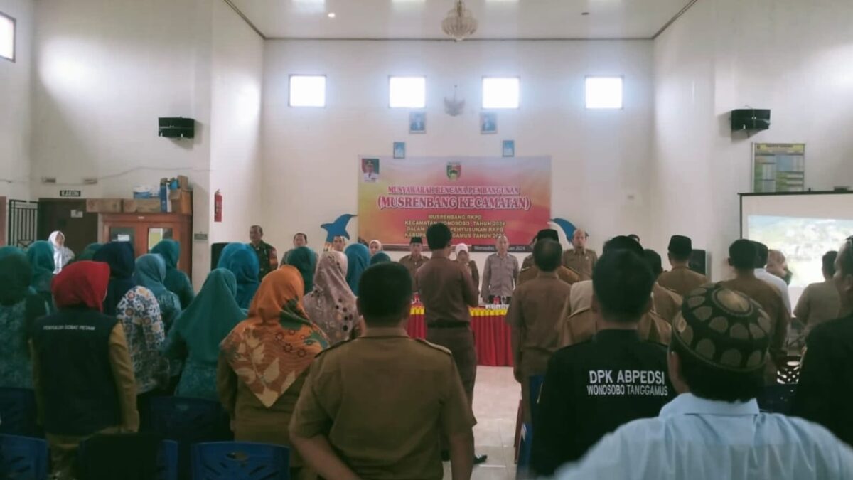 Persiapan Musrenbang RKPD 2025 Kecamatan Wonosobo Kabupaten Tanggamus, Selasa 6 Februari 2024. Foto : Diki/Media Prioritastv.com.
