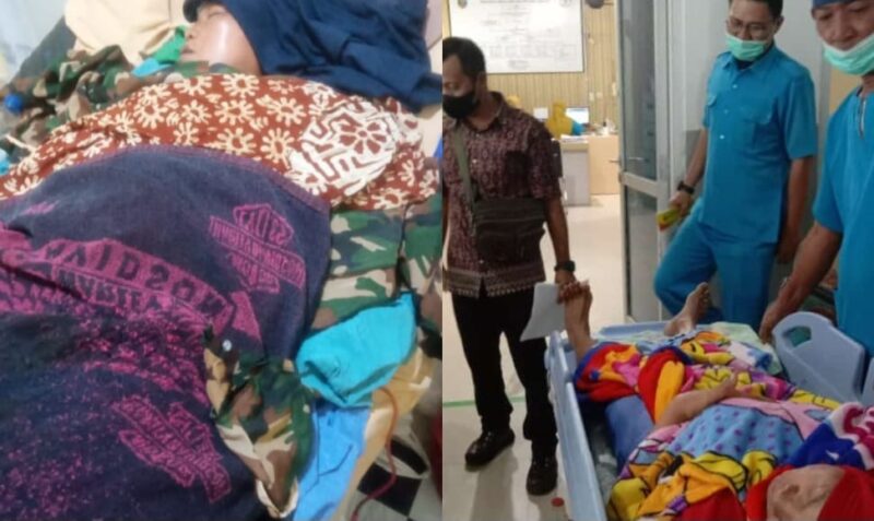 Kondisi Masriyah yang memperihatinkan dalam penanganan Medi di RSUAM Bandar Lampung, Minggu 18 Februari 2024. Dok. DDS Pringsewu.