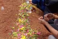 Pemakaman Rio hari Selasa, 20 Februari 2024, waktu shubuh, di TPU Sumberrejo Sejahtera, Jalan Raden Imba Kesuma, Kemiling, Bandar Lampung. Foto : Dok. Keluarga.