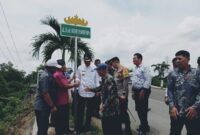Penetapan dan peresmian nama jalan tokoh pembentukan kabupaten Pringsewu, Rabu 29 Februari 2024. Foto : Humas Pemkab Pringsewu.