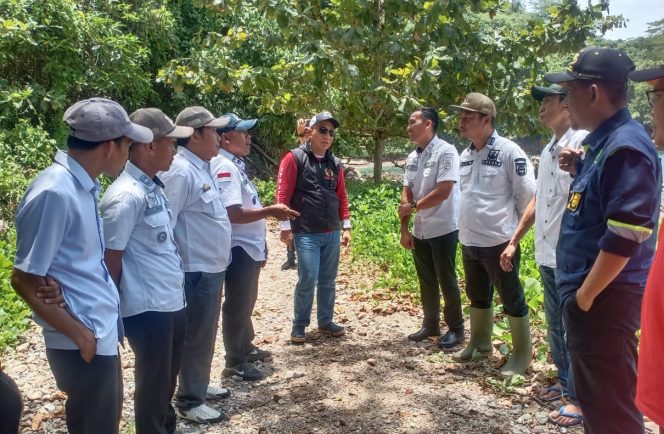 
 Pejabat Bupati Tanggamus, Mulyadi Irsan saat mengunjungi jalan provinsi di Kelumbayan, Tanggamus, Kamis 29 Februari 2024. Foto : Aldo/Media Prioritastv.com.