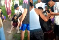 Kolase foto saat seorang remaja diselamatkan warga usai tenggelam di Way Gatel Pringsewu, Lampung, Minggu 3 Maret 2024. Foto : Tangkapan Layar.