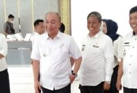 Pejabat Bupati Tanggamus, Mulyadi Irsan saat meninjau penyerahan kacamata gratis di RSUD Batin Mangunang, Kota Agung, Rabu 6 Maret 2024. Foto : Diki/Media Prioritastv.com.