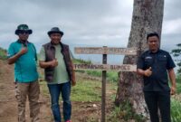 Pengelola Bukit Nyampiw dan Kakon Talang Jawa Kecamatan Pulau Panggung Kabupaten Tanggamus, di lokasi wisata setempat, Minggu 10 Maret 2024. Foto : Asrul Ariski/Mustar Arifin/Media Prioritastv.com