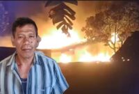 Kebakaran di SMP Muhammadiyah Gisting, Tanggamus dan Insert Endang, Saksi yang pertama kali kebakaran yang rumahnya bersebelahan dengan TKP.