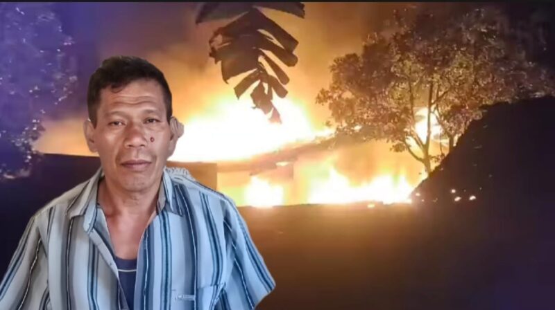 Kebakaran di SMP Muhammadiyah Gisting, Tanggamus dan Insert Endang, Saksi yang pertama kali kebakaran yang rumahnya bersebelahan dengan TKP.