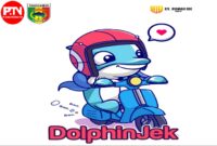 Logo DolphinJek, Aplikasi Ojol Lokal Kabupaten Tanggamus. Foto : Media Prioritastv.com.