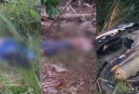 Kolase foto kedua korban dan sepeda motor Honda Revo yang ditumpangi keduanya, Minggu 24 Maret 2024. Foto : Tangkapan Layar Video.