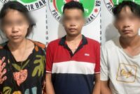 Kolase foto Pasutri dan rekannya, tersangka kejahatan Narkoba di Pesisir Barat, Rabu 27 Maret 2024. Foto : Polres Pesisir Barat.
