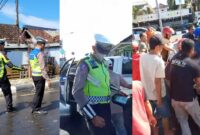 Kolase foto saat polisi melakukan olah TKP dan saat Evakuasi korban ke RSUDBM Kota Agung, Jumat 29 Maret 2024. Foto : Tangkapan Layar Video/Herdi/Media Prioritastv.com.
