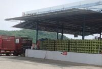 Gudang SPBE PT Sinar Samudra Marina di Jalan Raya Tambak Sari 36 Pekon Tambak Rejo Barat, Gading Rejo, Pringsewu, Senin 1 April 2024. Foto : Samuel/Media Prioritastv.com.