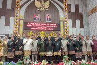 Foto Bersama Forkopimda Pringsewu Usai Rapat Parpurna Istimewa HUT-17 Kabupaten Pringsewu, Selasa 2 April 2024. Foto : Humas Pemkab Pringsewu.