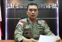 Kasatgas Humas Ops Damai  Cartenz-2024 AKBP Dr. Bayu Suseno saat Memberikan Keterangan Pers, Kamis 4 Maret 2024. Foto : Diki/Media Prioritastv.com.