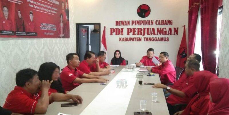 Kegiatan di Kantor DPC PDI Perjuangan Tanggamus, Foto : Dokumentasi.