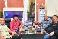 Bacagub Lampung Hanan A. Rozak saat Bertemu Thomas A. Rizak di Bandar Lampung, Rabu 17 April 2024. Foto : Tim Golkar.