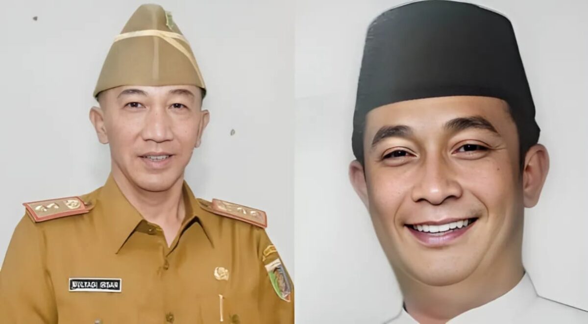 Kolase Foto Pj Bupati Mulyadi Irsan dan Anggota DPRD Tanggamus Nuzul Irsan. Foto : Dokumentasi.