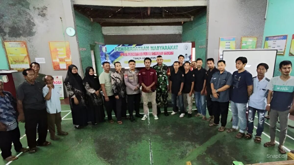 Pemberdayaan Pencegahan Penyalahgunaan Narkoba di Balai Pekon Sukoharjo III, Sukoharjo, Pringsewu, Jumat 8 Maret 2024. Foto : Samuel/Media Prioritastv.com.