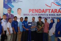 Nuzul Irsan.S E, Anggota DPRD Tanggamus saat Ambil Formulir Cawabup Tanggamus, Foto  : Edi Hidayat 