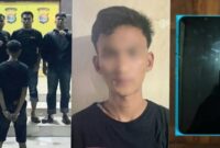 Kolase Foto Tersangka FDY dan Barang Bukti Yang Diamankan Polisi, Kamis 9 Mei.2024. Foto :  Polres Tanggamus.