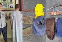 Kolase Foto Tersangka AM alias Rudi dan Barang Bukti Yang Diamankan Pihak Kepolisian, Sabtu 11 Mei 2024. Foto : Polres Tanggamus.