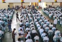 Peserta Seleksi PPS Pemilukada 2024, KPU Tanggamus di GOR Ratu, Kota Agung, Jumat 17 Mei 2024. Foto : Herdi/Media Prioritastv.com.