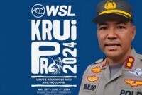 Kapolres Tanggamus AKBP Rinaldo Aser Siap Mengamankan Gelaran Event Krui WSL Pro 2024. Foto : Humas Polres Tanggamus.
