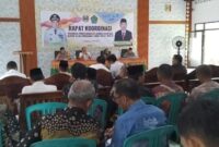 Kementerian Agama Tanggamus saat Gelar Rakor Persiapan Pemberangkatan Jamaah Calon Haji 1445 H/2024 M. Foto : Herdi 
