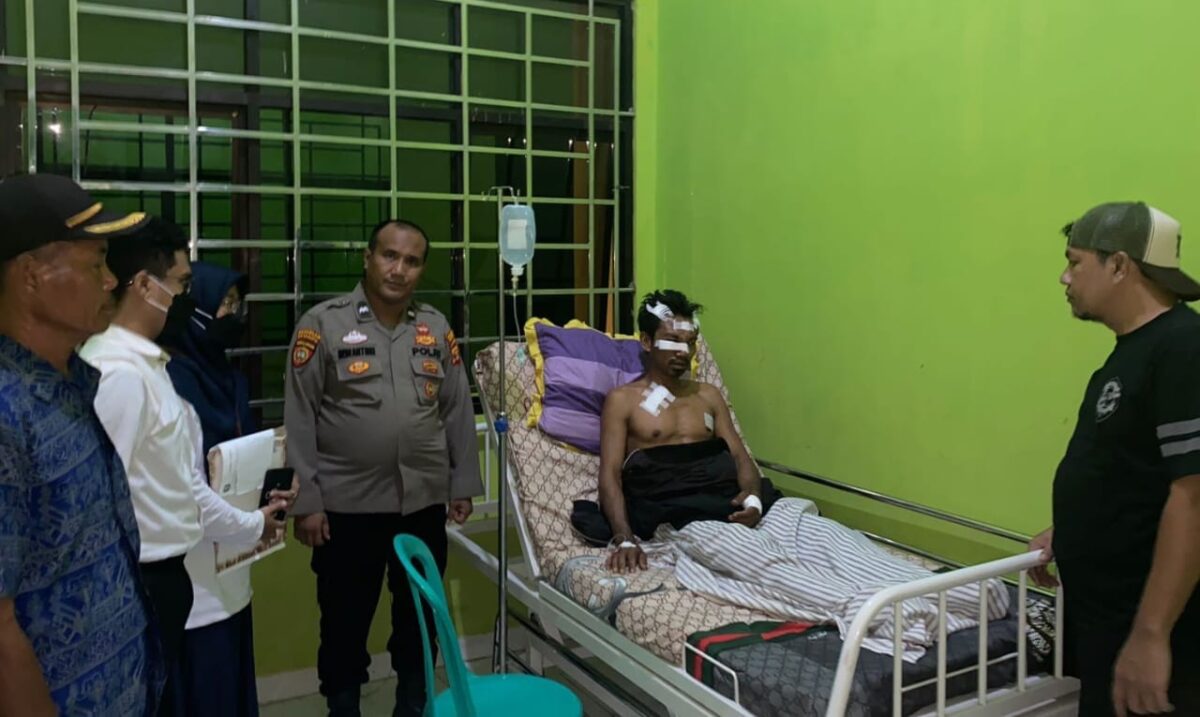 Kondisi Korban Dalam Perawatan di Puskesmas Fajar Mulya, Pagelaran Utara, Pringsewu, Jumat 24 Mei 2024. Foto : Polres Pringsewu.