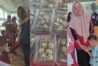 Penyaluran PMT kepada Balita di Pekon Mulyorejo, Banyumas, Pringsewu, Senin 20 Mei 2024. Foto : Samuel/Media Prioritastv.com.
