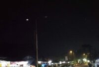Kondisi lampu PJU yang mati dan rusak di Jalan Raden Intan, Liwa, Lampung Barat.