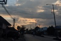 Kondisi PJU yang mati di Jalan Raden Intan Liwa pada Rabu (5/6/2024) petang.