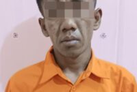 KI Pelaku Pencurian Sepeda Motor Tetangga saat Diamankan di Polsek Pringsewu Kota. Foto : Polsek Pringsewu Kota. 