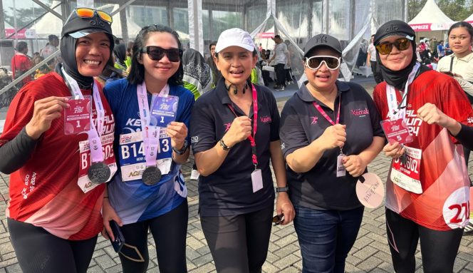 
 Iptu Lisma, Perempuan Tangguh Polres Metro Lampung Peraih Juara 1 Half Marathon Kemala Run 2024