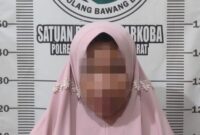 IR (45) Terduga Penyalahguna Narkotika Jenis Sabu saat Diamankan di Polres Tubaba. Foto : Humas Polres Tubaba.