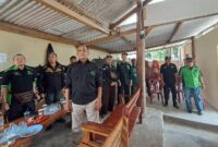 Anggota RAPI Tanggamus saat pertemuan dan menyanyikan lagu Indonesia Raya di Talang Padang, Minggu 28 Juli 2024 | Foto : Asrul Ariski/Media Prioritastv.com.