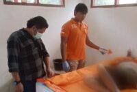 Jasad korban Mardjuki saat berada di RSUD Batin Mangunang Kota Agung, Tanggamus, Rabu 10 Juli 2024. Foto : Asrul Ariski/Media Prioritastv.com.