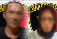 Pasangan kumpul kebo ditangkap polisi saat nyabu di Sukarame. Foto : Polresta Bandar Lampung.