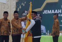 Prosesi penerimaan jamaah haji Kloter 49, Tanggamus di Asrama Haji Bandar Lampung, Senin 15 Juli 2024, malam. Foto : Dok. Kemenag Tanggamus.