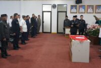 Prosesi pelantikan Plh Sekda Tanggamus dan Staf Ahli Bidang Ekonomi Keuangan dan Pembangunan Kabupaten Tanggamus, Kamis 18 Juli 2024. Foto : Kominfo Tanggamus.