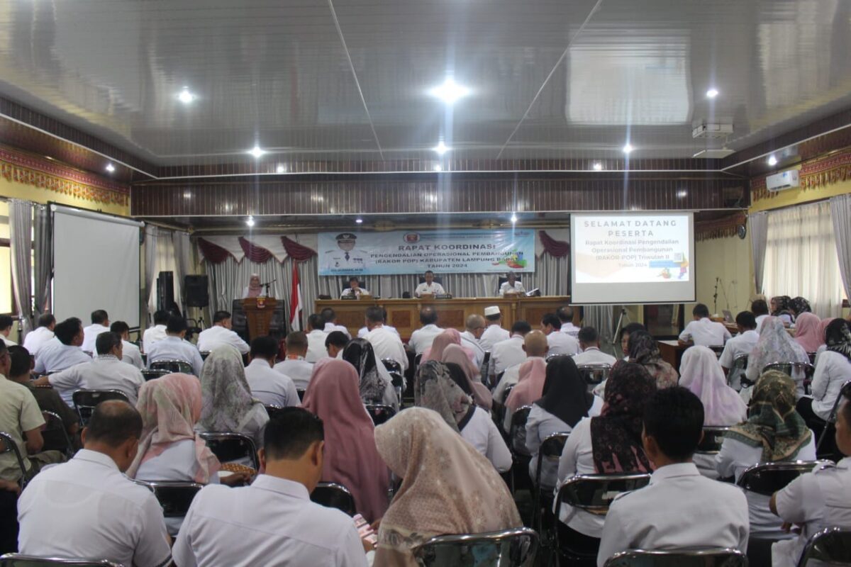 Rakor POP Triwulan II Tahun 2024 di Lampung Barat, Kamis 18 Juli 2024.