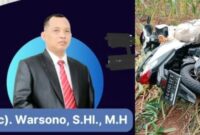 Kolase foto Ketua LBH Walisongo Nusantara Lampung dan jenazah korban Riyas saat pertama kali ditemukan warga, Kamis 18 Juli 2024.