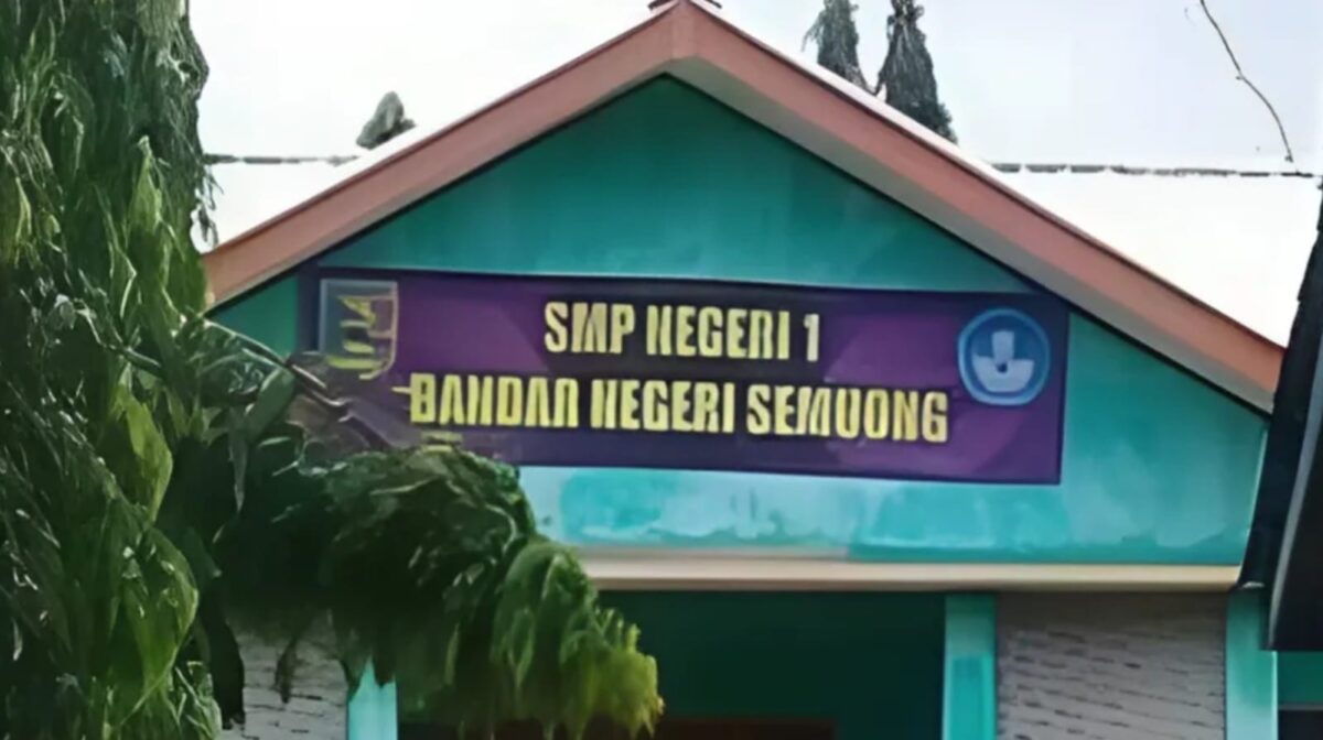 Banner SMPN1 Bandar Negeri Semuong, Tanggamus.