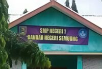 Banner SMPN1 Bandar Negeri Semuong, Tanggamus.